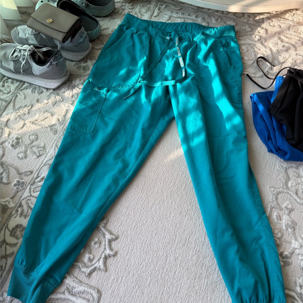 Med Couture Teal Jogger Sweatpants